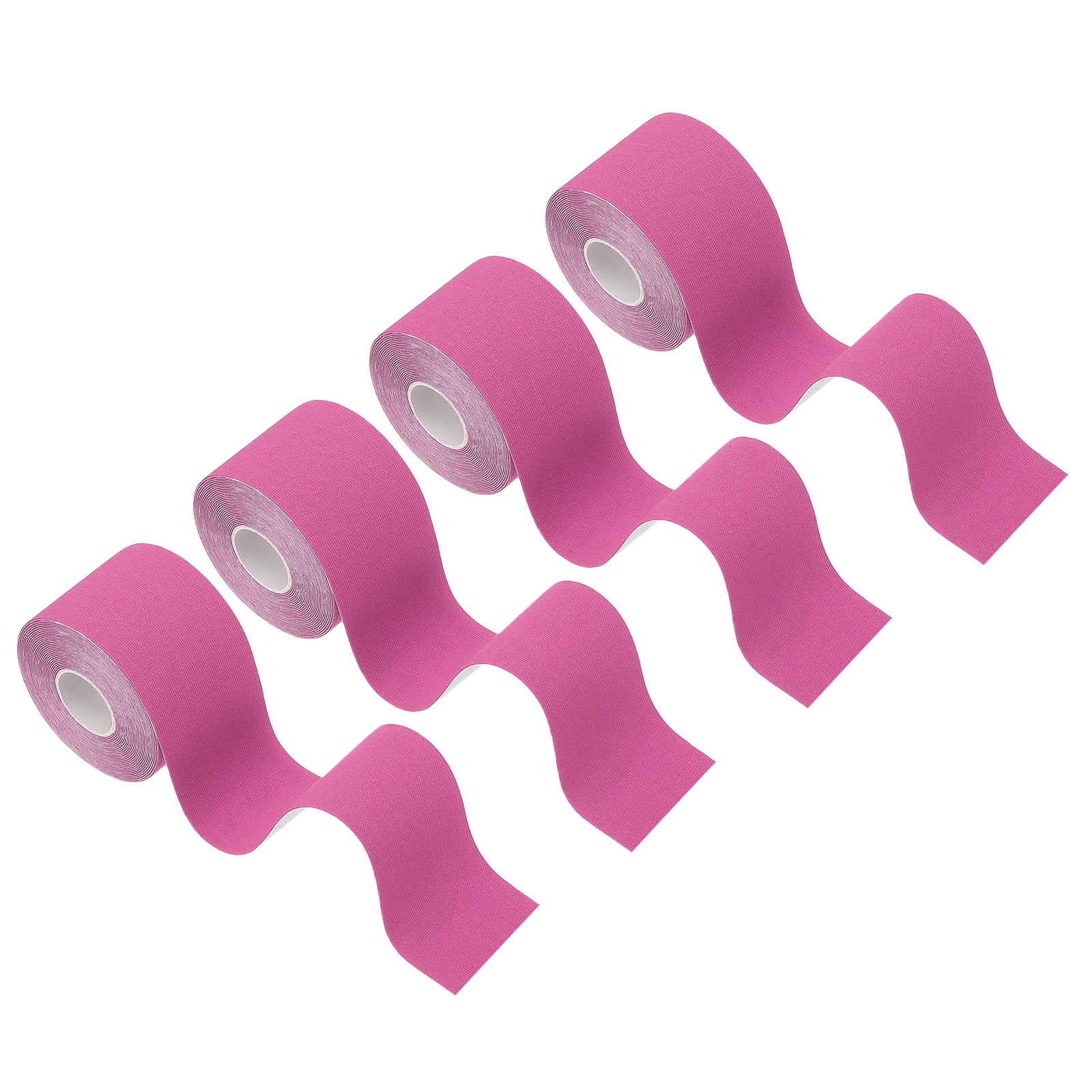 Uxcell Kinesiology Tape, Adhesive Cotton Sport Muscle Support Tapes Waterproof Elastic Tape for Knee Ankle Wrist Shoulder Rose Red