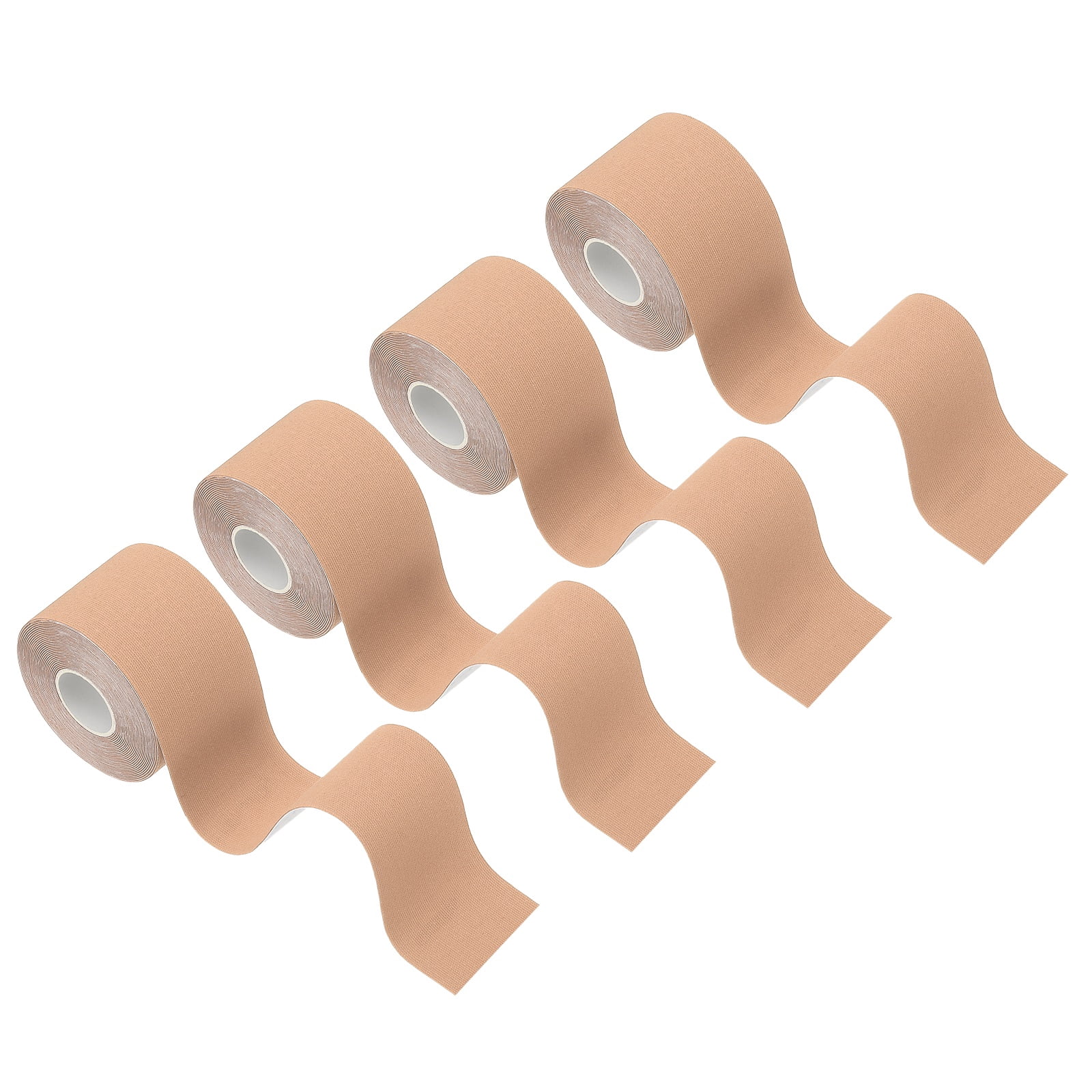 Uxcell Kinesiology Tape, Adhesive Cotton Sport Muscle Support Tapes Waterproof Elastic Tape for Knee Ankle Wrist Shoulder Skin Color