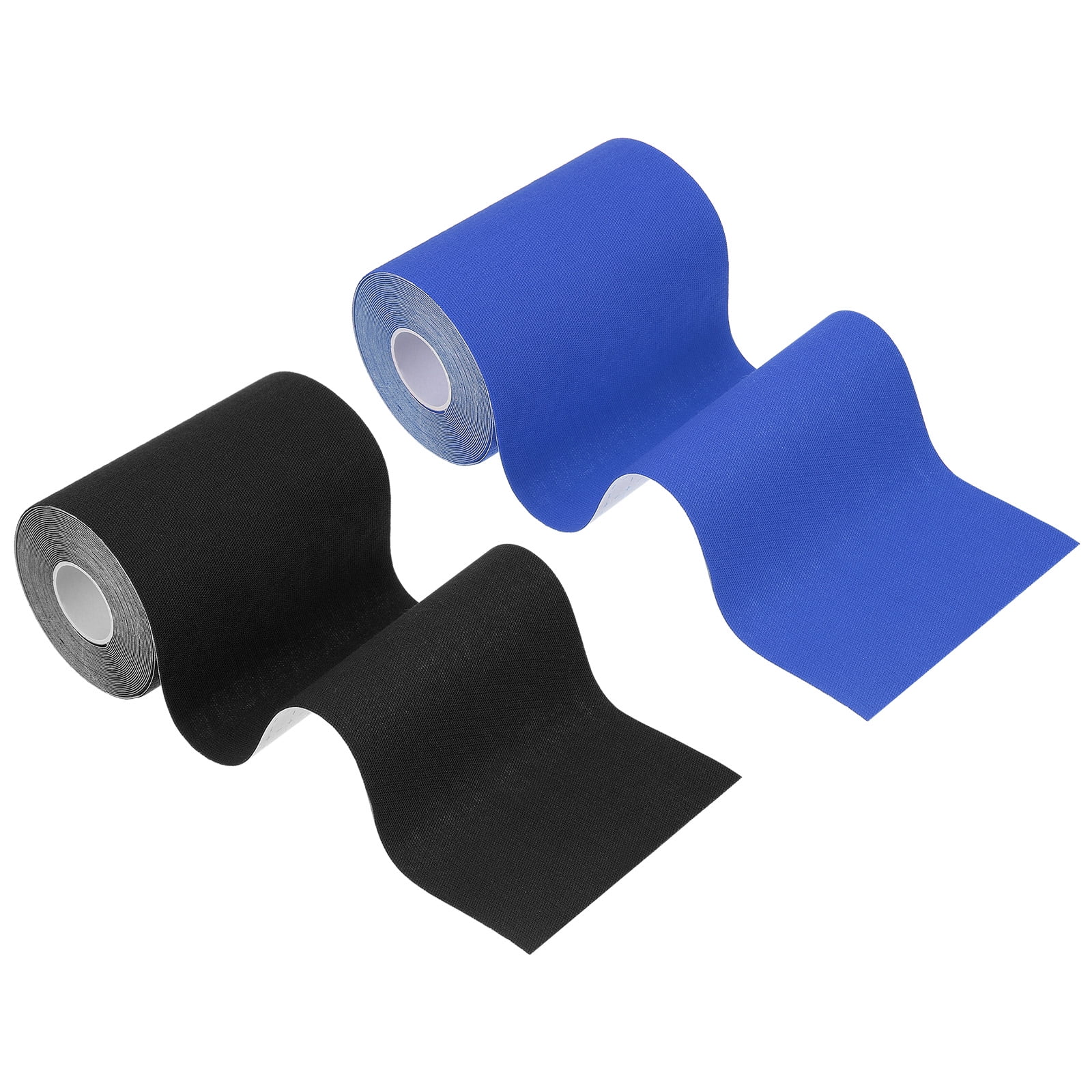 Uxcell Kinesiology Tape, Adhesive Cotton Sports Muscle Support Tape Waterproof Elastic Tape for Knee Ankle Wrist Black/Dark Blue
