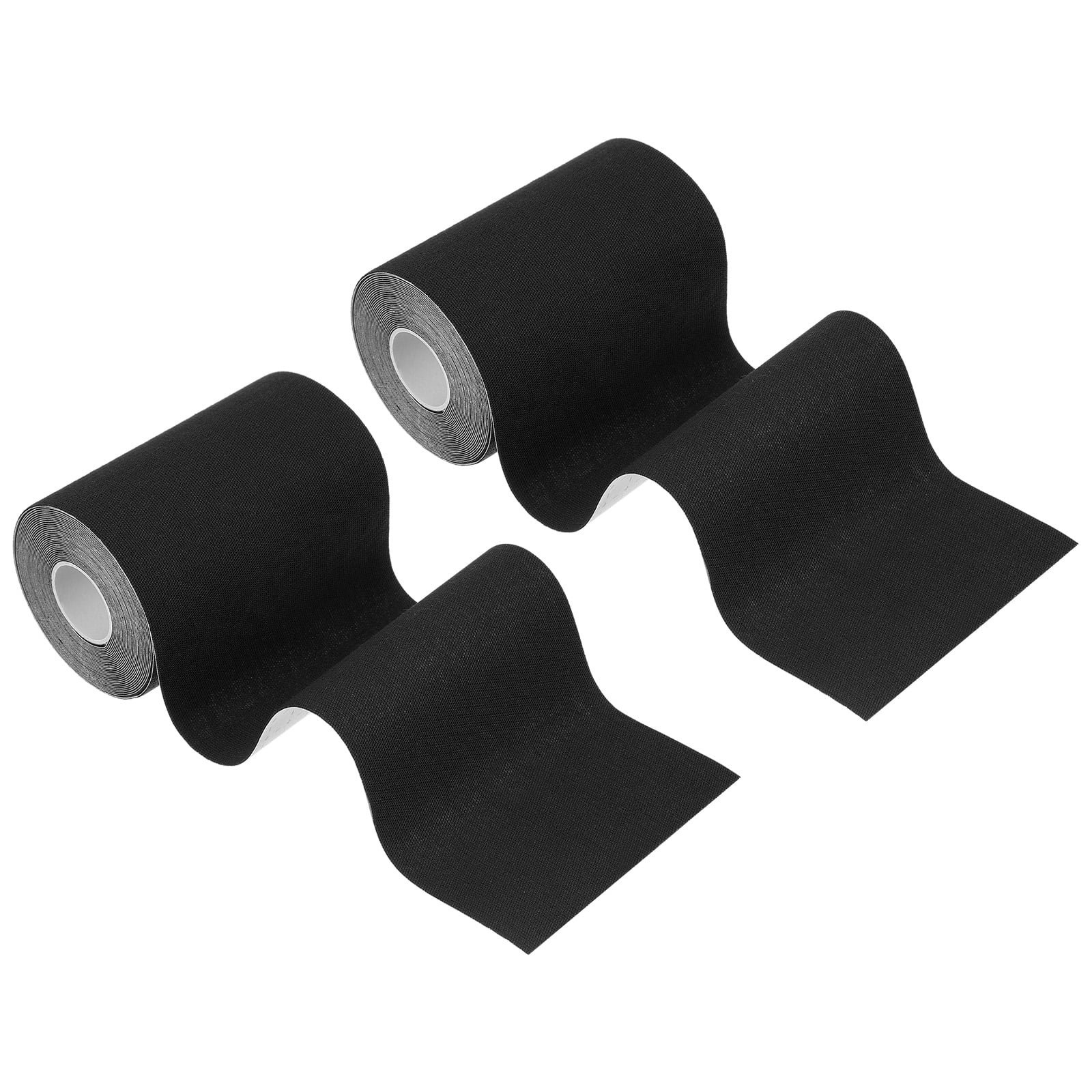 Uxcell Kinesiology Tape, Adhesive Cotton Sports Muscle Support Tape Waterproof Elastic Tape for Knee Ankle Wrist Black