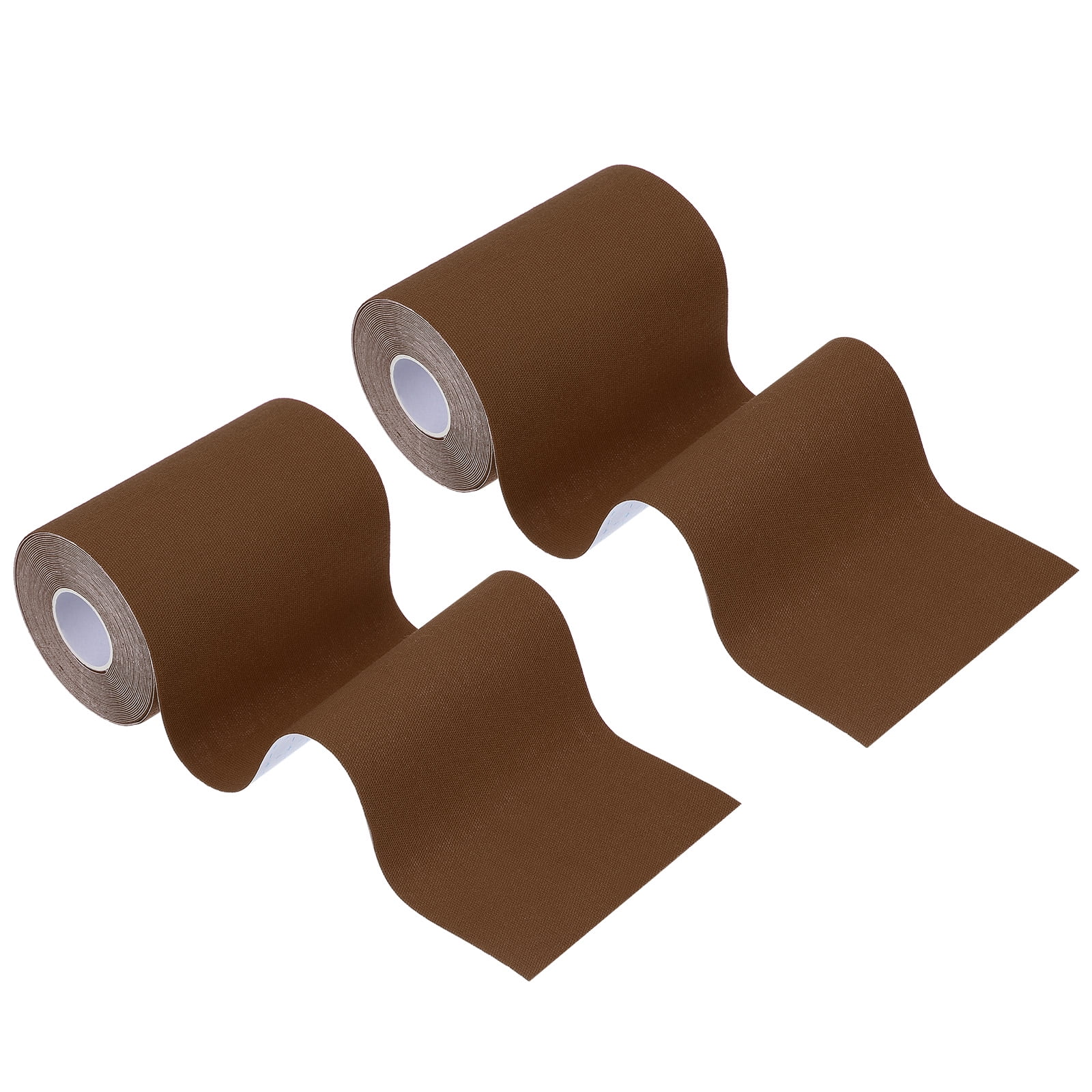Uxcell Kinesiology Tape, Adhesive Cotton Sports Muscle Support Tape Waterproof Elastic Tape for Knee Ankle Wrist Brown