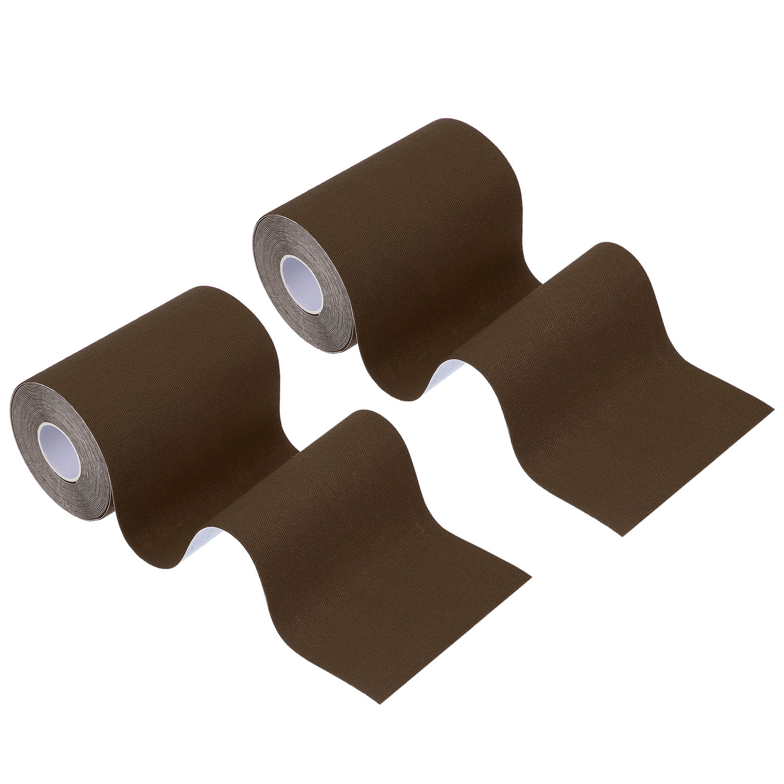 Uxcell Kinesiology Tape, Adhesive Cotton Sports Muscle Support Tape Waterproof Elastic Tape for Knee Ankle Wrist Coffee Color