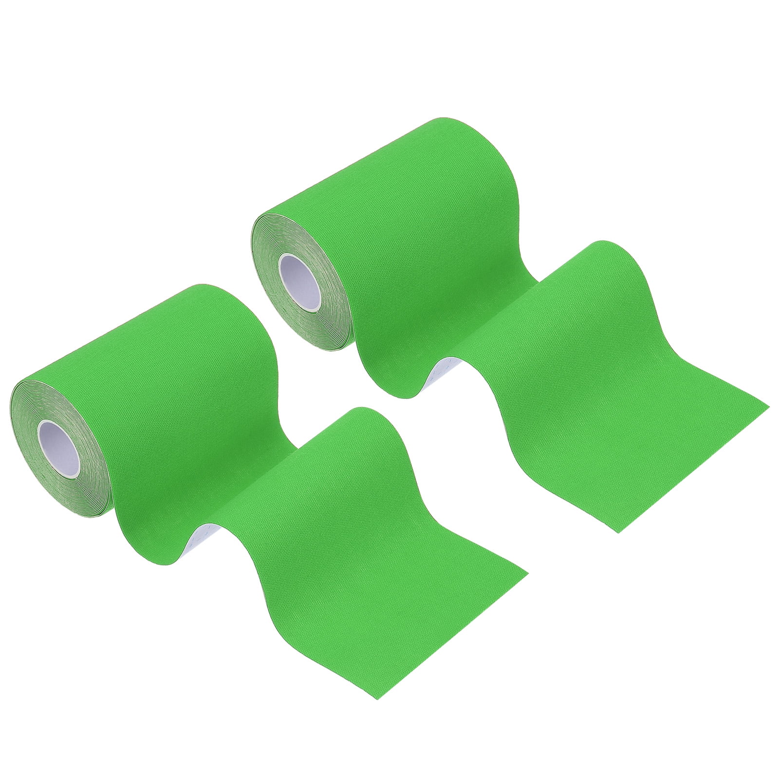 Uxcell Kinesiology Tape, Adhesive Cotton Sports Muscle Support Tape Waterproof Elastic Tape for Knee Ankle Wrist Green