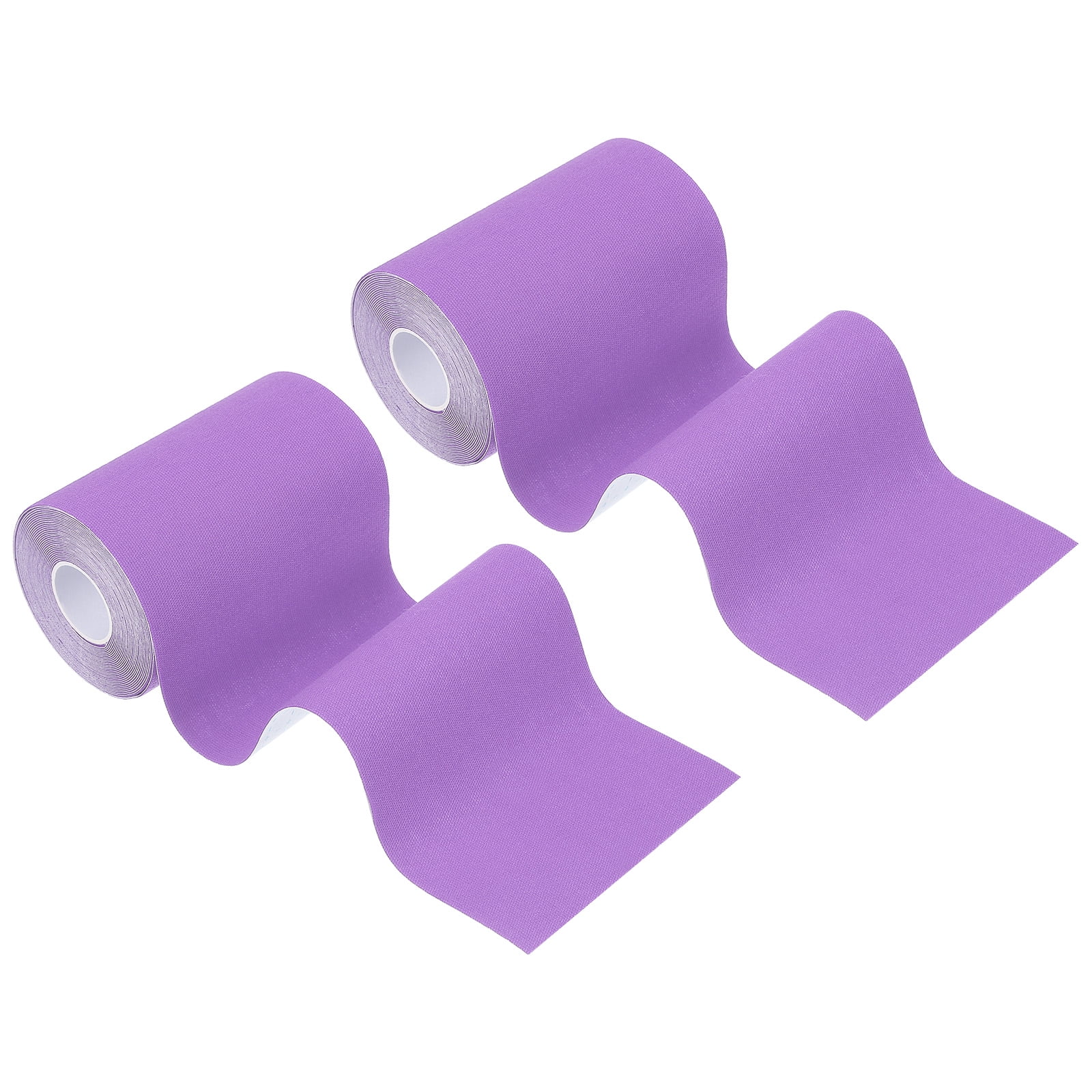 Uxcell Kinesiology Tape, Adhesive Cotton Sports Muscle Support Tape Waterproof Elastic Tape for Knee Ankle Wrist Purple