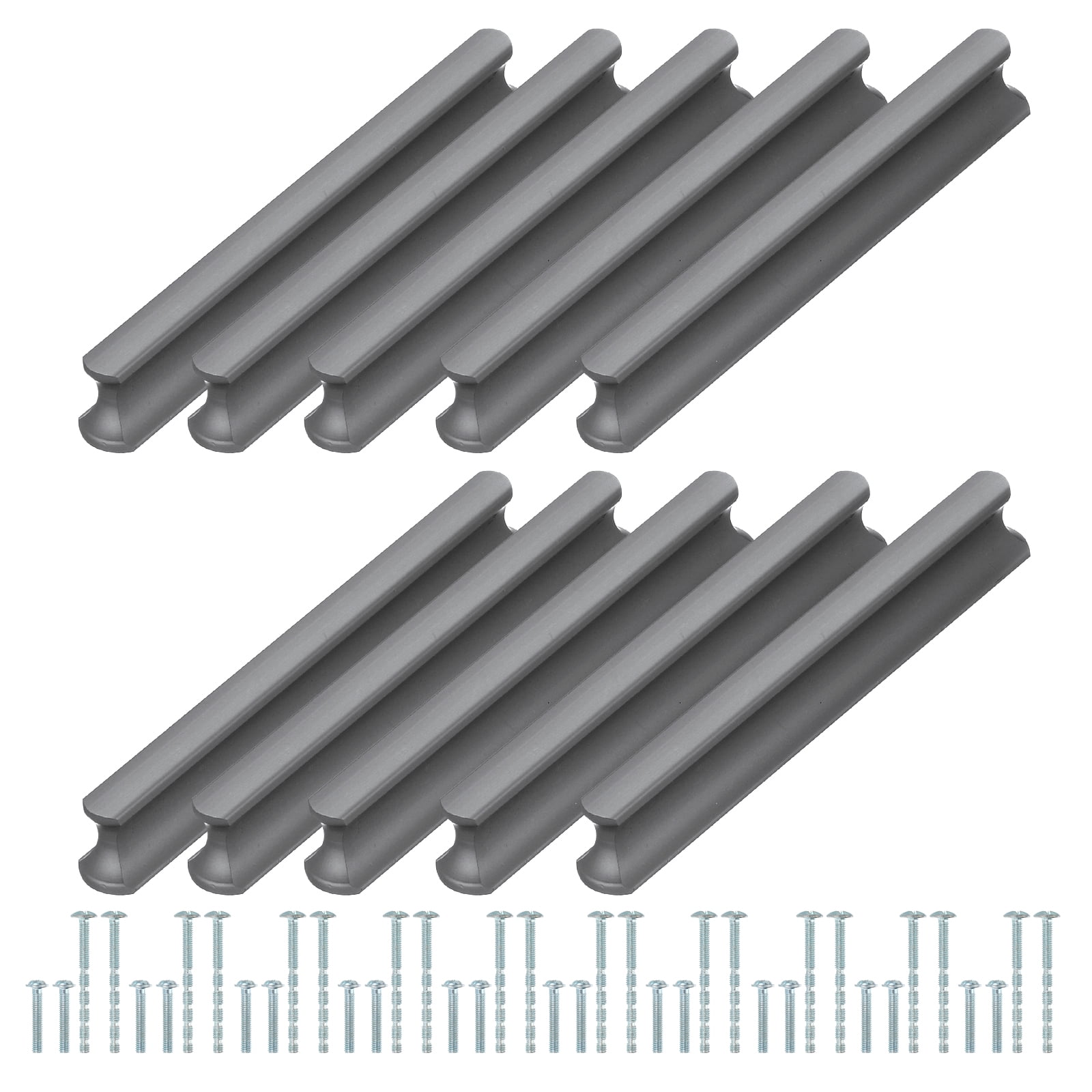 Uxcell Kitchen Cabinet Handles Hole Center Brushed Cabinet Pulls Kitchen Drawer Hardware for Cupboard Drawer Pulls Gray 3.78 Inch (96mm)
