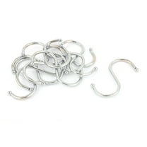 Uxcell Kitchen S Shaped Stainless Steel Hanging Clasp Hooks 10 Pcs Silver Tone