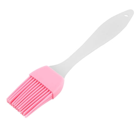 Uxcell Kitchen Silicone Head Heat Resistant Baking Basting Cooking Pastry Brush Pink