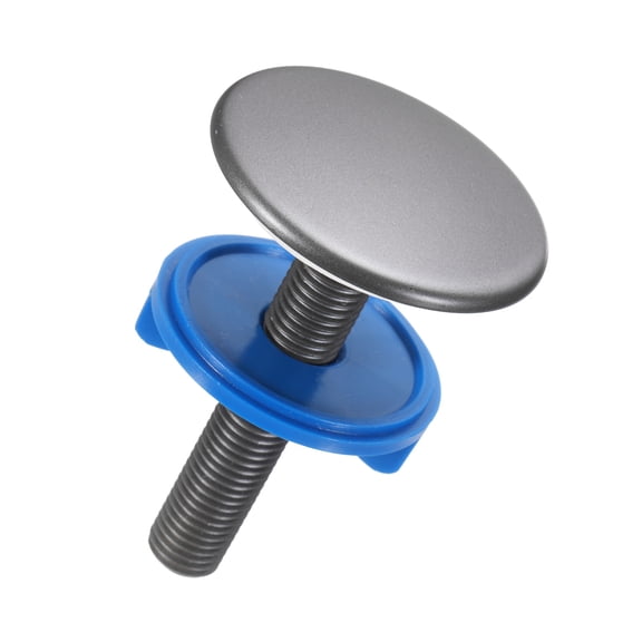 Uxcell Kitchen Sink Hole Cover, Solid Brass Faucet Hole Cover with Silicone Ring, Universal Tap Cap Decorative Stopper Cap Blanking Brass Metal Plug for Kitchen and Bathroom Sink, Gray