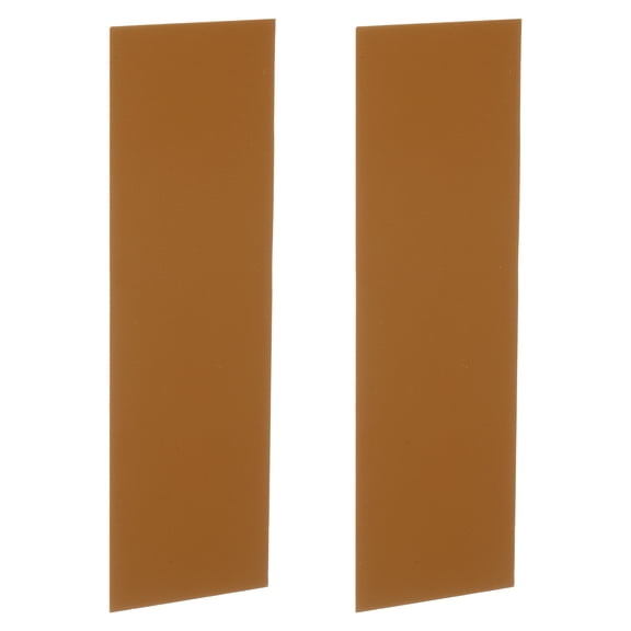 Uxcell 2 Pack Knife Handle Liner, 6.3" x 1.97" x 0.04" G10 Spacer Sheets Knife Handle Spacer Material for Knife Scales Slabs Making Supplies Tool, Brown