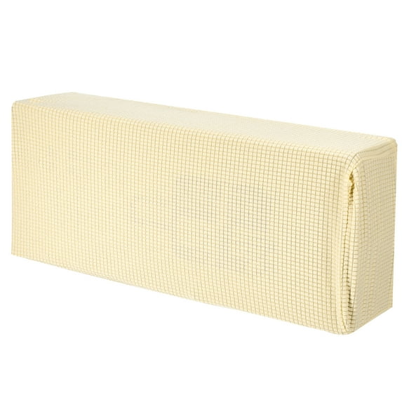 Uxcell Knitted Elastic Cloth Air Conditioner Cover Dustproof Beige