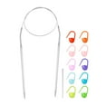 thumbnail image 2 of Bamboo Circular Knitting Needle,60-Inch Length For Handmade Creative Diy An 2 of 14