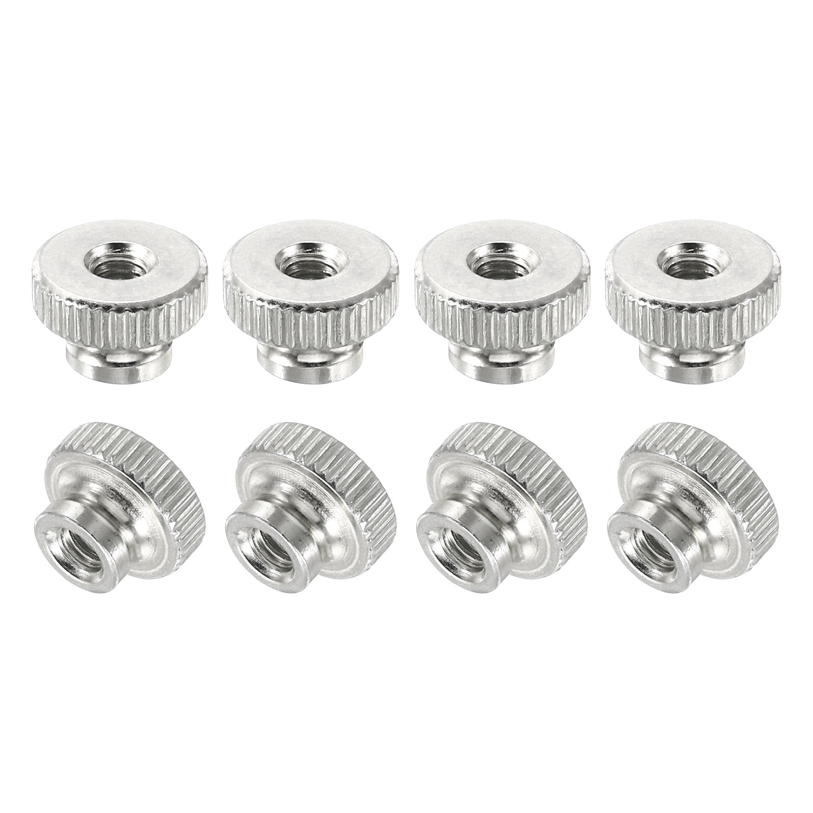 Uxcell Knurled Thub Nut, 10Pcs 4x0.7 304 Stainless Steel Round Knobs Fasteners For 3D - View #5