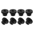 thumbnail image 1 of Uxcell Knurled Thumb Nuts 8Pack M5 Carbon Steel Nut High Head Through Hole, Black, 1 of 5