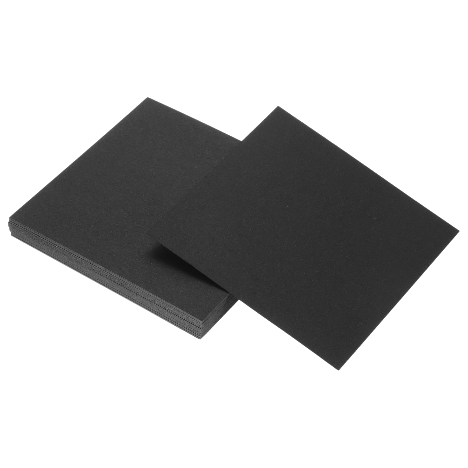 Uxcell Kraft Paper, Kraft Cardstock Paper Sheets Kraft Cardstock Cutouts for Art Supplies, Origami, Paper Crafting Black 7.5 x 7.5 Inch