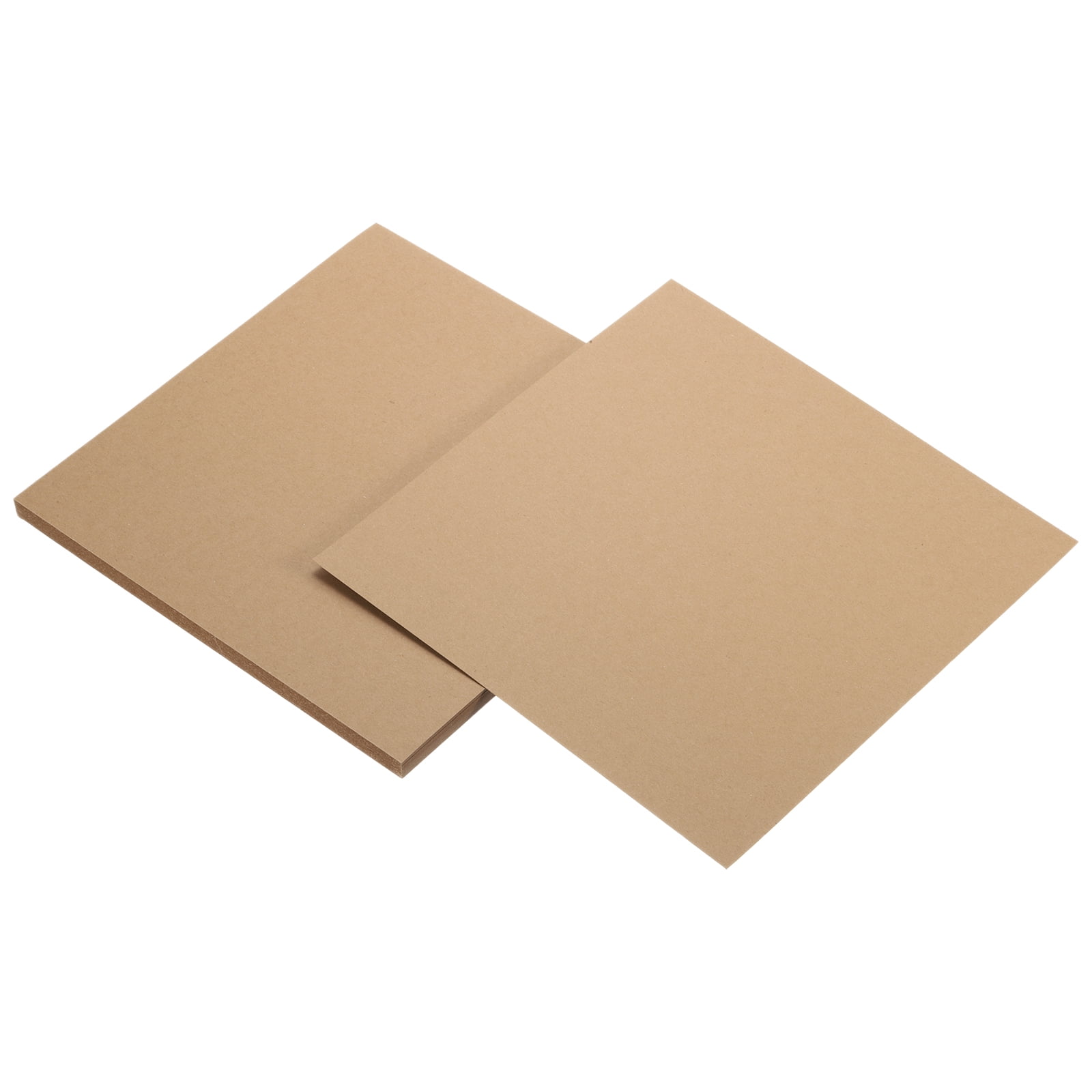 Uxcell Kraft Paper, Kraft Cardstock Paper Sheets Kraft Cardstock Cutouts for Art Supplies, Origami, Paper Crafting Brown 11.4 x 11.4 Inch