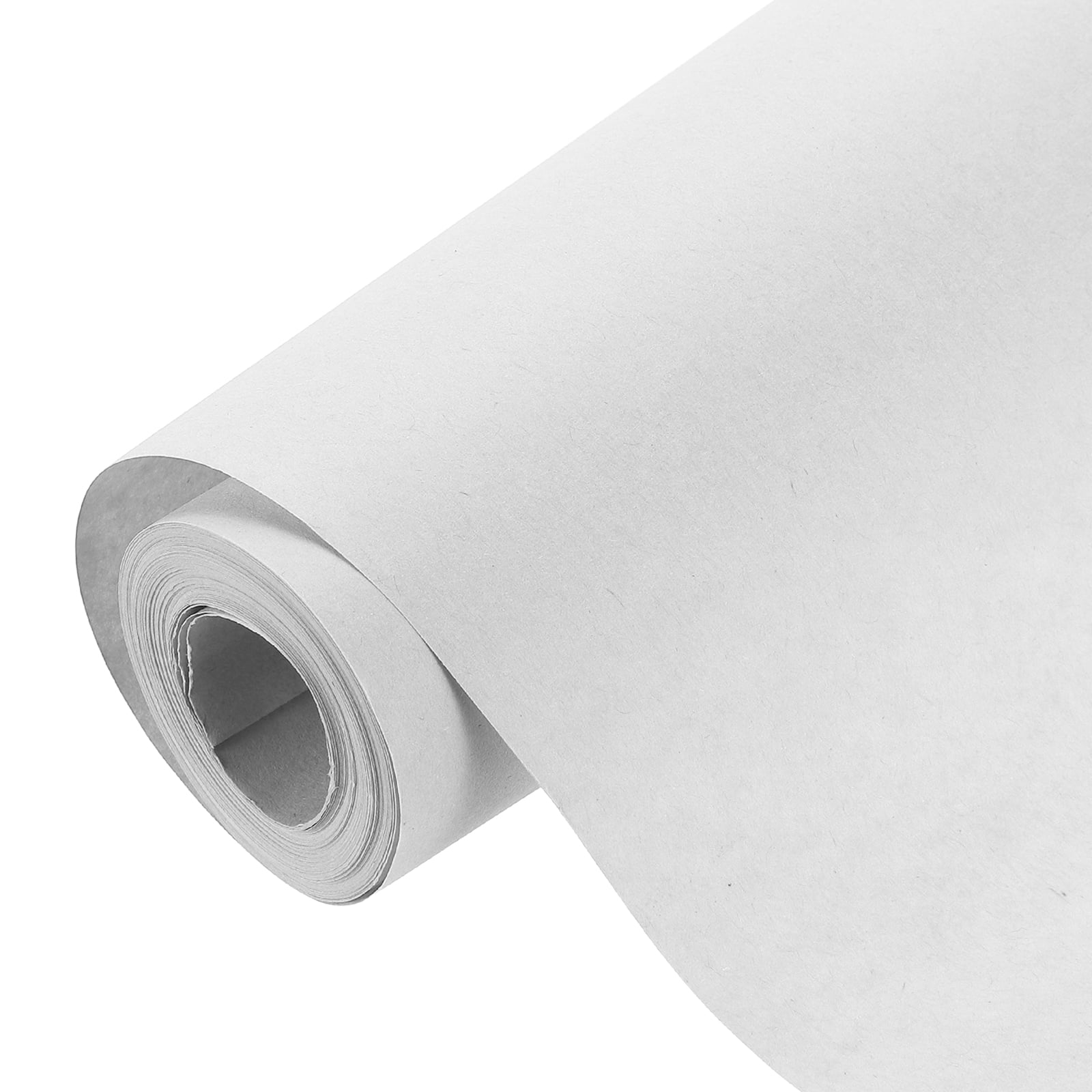 Uxcell Kraft Wrapping Paper, 17.3"x 393"(32.8') Decorative Paper Kraft Craft Paper for Gift Wrapping Bouquet Flower Bulletin Board Art Painting Craft Packaging Shipping, White 356GSM