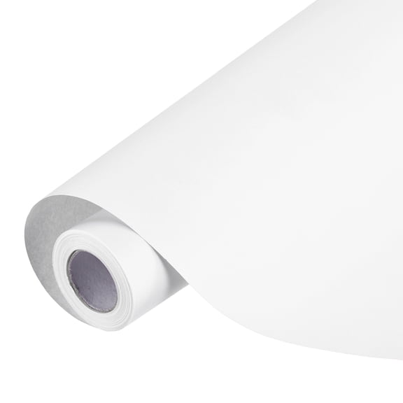 Uxcell Kraft Wrapping Paper Roll, 15" x 433"(36 ft) Decorative Paper for Gift Wrapping Bouquet Flower Bulletin Board Art Painting Craft Packaging Shipping, White 80GSM