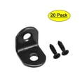 thumbnail image 1 of Uxcell L Shape 20mmx20mmx16mm Black Corner Brace Angle Bracket 20 Pack, 1 of 5