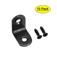 thumbnail image 1 of Uxcell L Shape 25mmx25mmx16mm Black Corner Brace Angle Bracket 10 Pack, 1 of 5