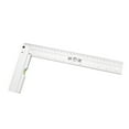 thumbnail image 1 of Uxcell L Shape Square 300mm/10 Inch Double Scale Aluminum Right Angle Ruler Layout Tool with Level Bubble, 1 of 6