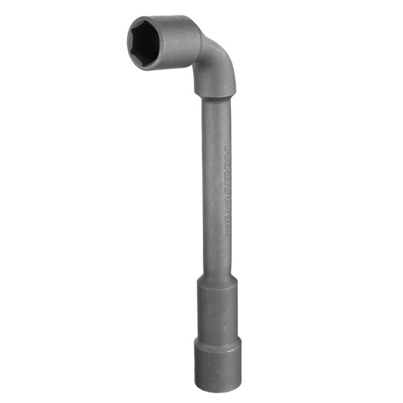 Uxcell L Shaped Angled Socket Spanner 24mm CR-V Double Ended Metric Hex 6 Point Tubular Socket Wrench