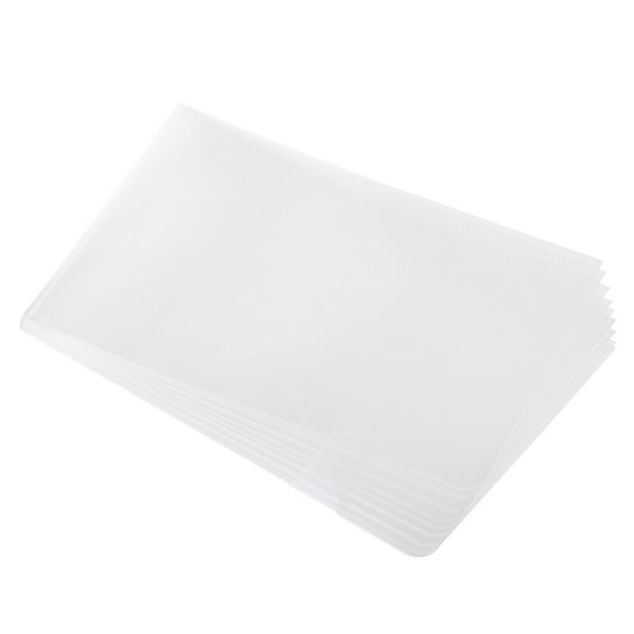 Uxcell L Type Folders A5 Plastic Clear Folder File Jacket Sleeves, Clear 12 Pack