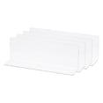 thumbnail image 1 of Uxcell L Type Shelf Dividers, Clear Closet Shelf Separator 20 x 3 x 6cm 4Pcs, 1 of 5