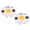 thumbnail image 1 of Uxcell LED Chip Bulb 110V 5W Warm White 3000-3200K High Power Floodlight Lamp Module Aluminium Board 2 Pack, 1 of 4
