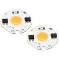 thumbnail image 1 of Uxcell LED Chip Bulb 110V 7W Warm White 3000-3200K High Power Floodlight Lamp Module Aluminium Board 2 Pack, 1 of 4