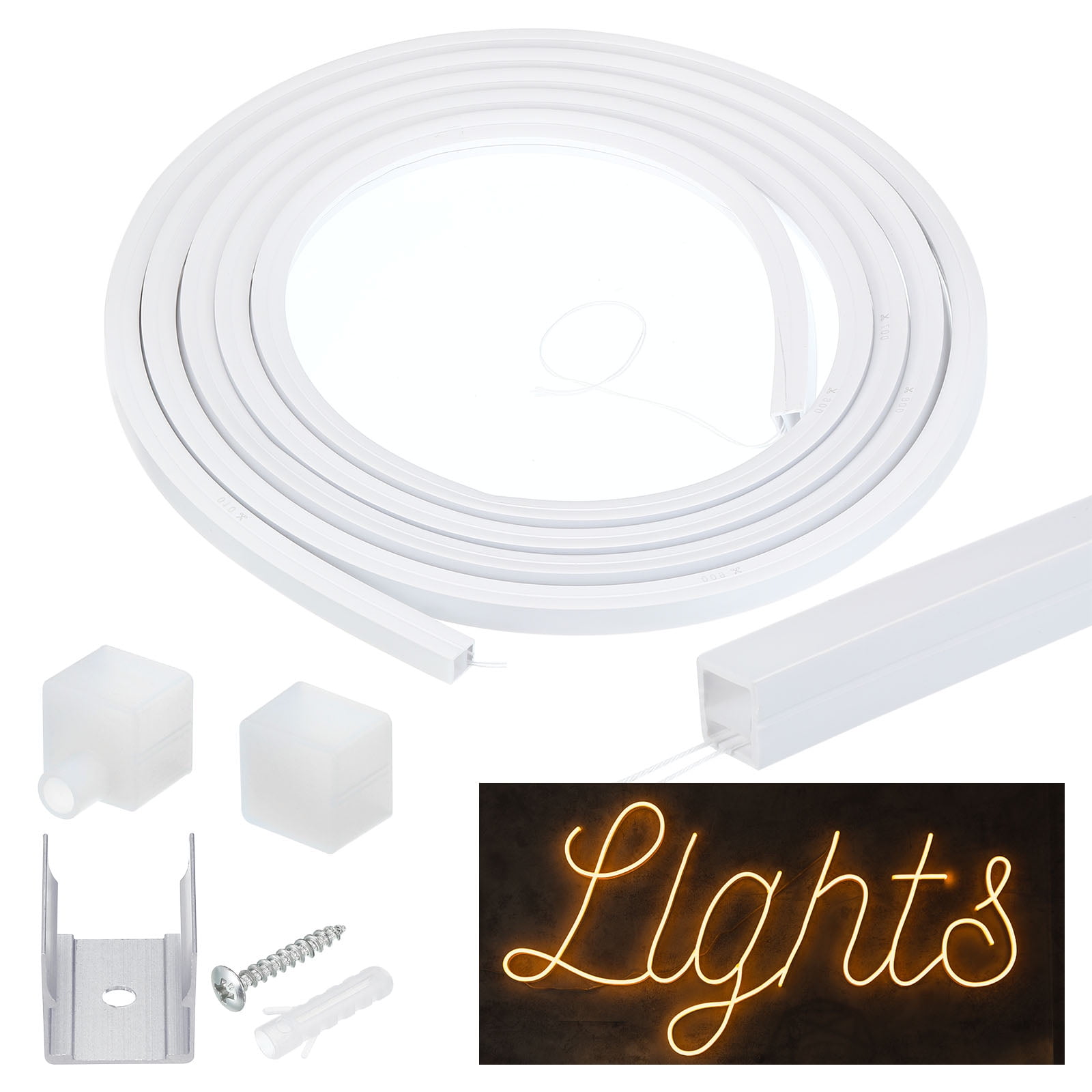 Uxcell LED Diffuser Channel, 66ft/20Meter 10mm LED Installations Light Strips Channel