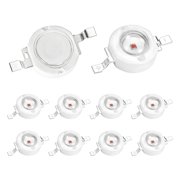 Uxcell LED Lamp Beads 1.8-3.4V 300-350ma Red 10 Pcs - High Power LED Chip COB Light Emitter Components Bulb Lamp for Experiments Indicator Lights DIY Decorative Lighting