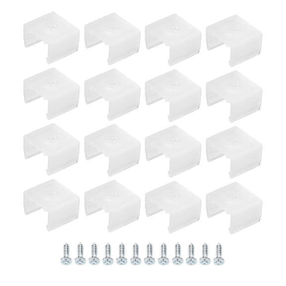 Uxcell LED Mounting Clips Holder Mounting Bracket Fit 0.47'' to 0.55'' Silicone Waterproof LED Strip Lighting 120 Pack