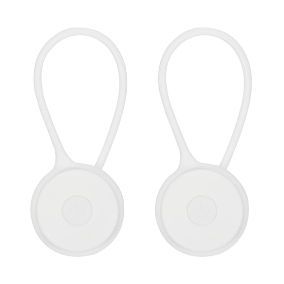 Uxcell LED Running Light, 2 Pack Silicone Rope Bike Safety Light Running Lights, White