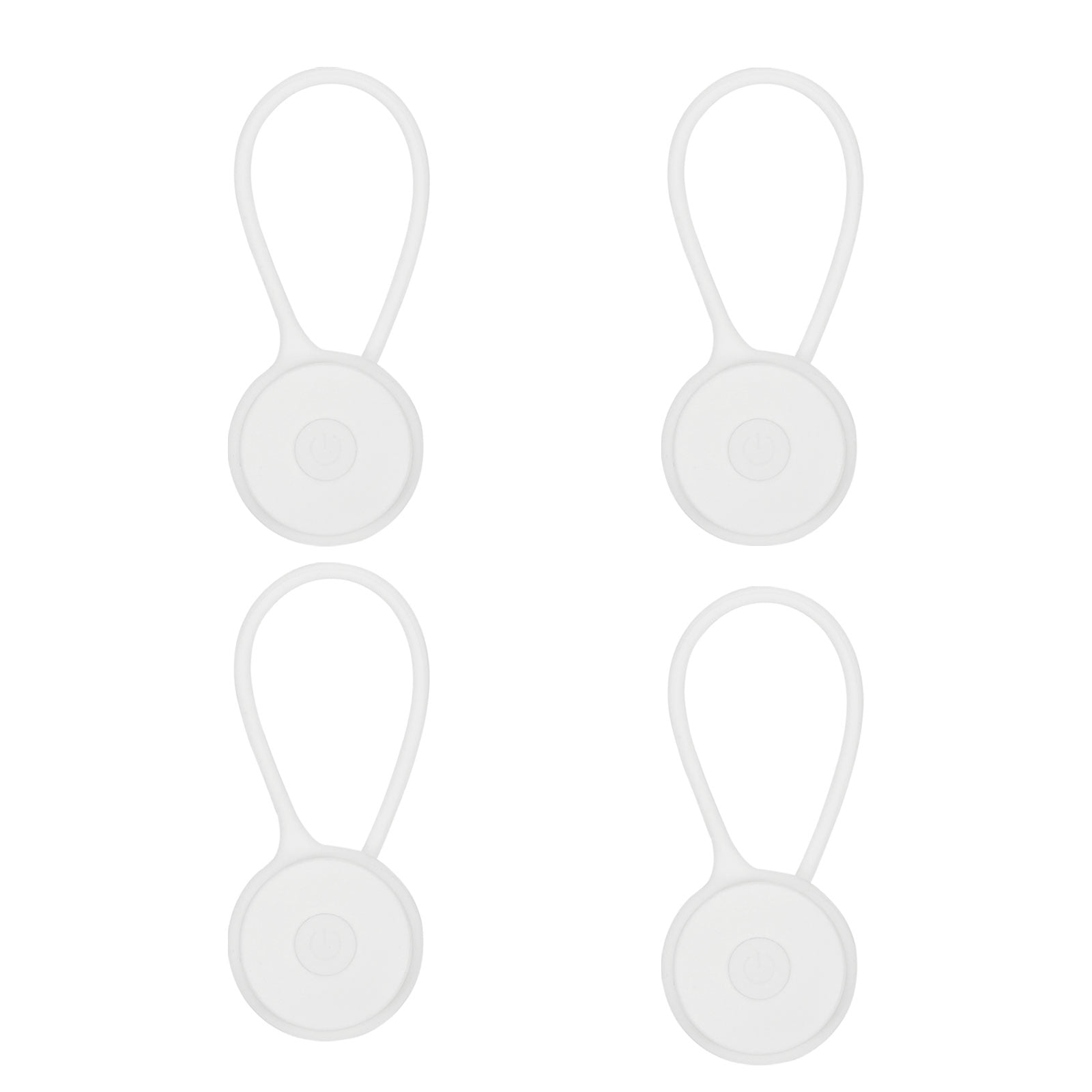 Uxcell LED Running Light, 4 Pack Silicone Rope Bike Safety Light