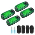 thumbnail image 1 of Uxcell LED Safety Light, 4 Pack Bicycle Tail Light Running Lights, Green, 1 of 6