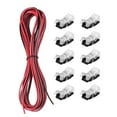thumbnail image 1 of Uxcell LED Strip Connector for Waterproof 2 Pin 8mm Lights 16.4ft Cable, 1 of 5