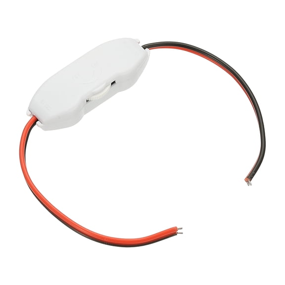 Uxcell LED Strip Dimmer, DC 12V to 24V 6A Rotary Brightness Controller with Wire White