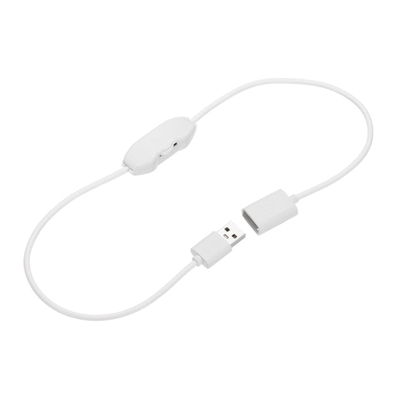 Uxcell LED Strip Dimmer, DC 5V 3A Rotary Brightness Controller with USB Connectors, White