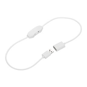 Uxcell LED Strip Dimmer, DC 5V 3A Rotary Brightness Controller with USB Connectors, White