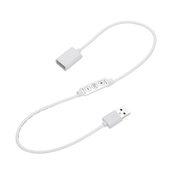 Uxcell LED Strip Dimmer, DC 5V 6A Brightness Controller USB Lamp Switch, Dynamic Mode White