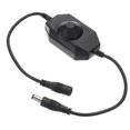 thumbnail image 1 of Uxcell LED Strip Dimmer Switch, PWM Rotary DC Inline Cable Brightness Adjustable Controller for LED Ribbon Rope Light Black 1, 1 of 5