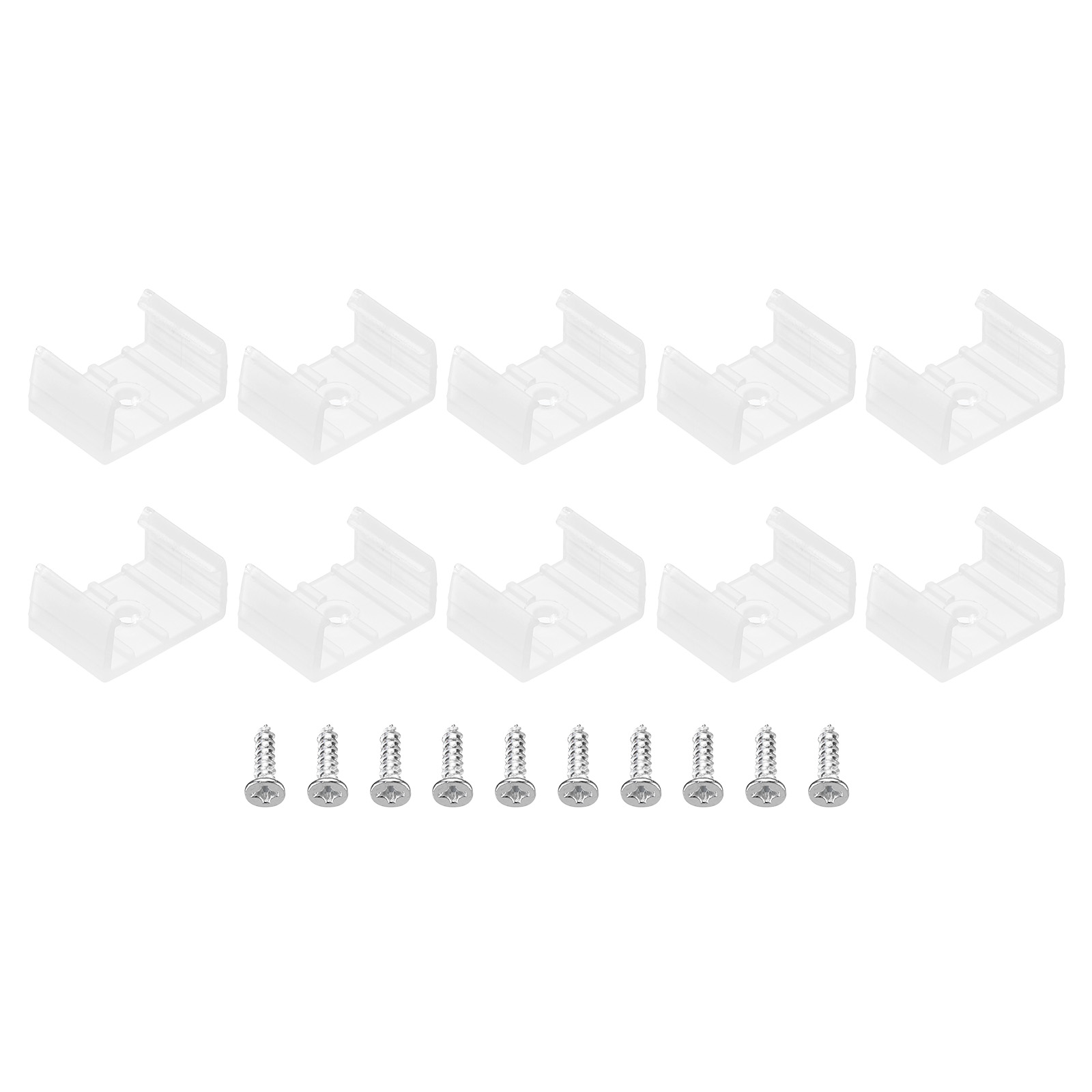 Uxcell LED Strip Light Clips, 100 Pack Mounting Bracket Fixing Clip ...