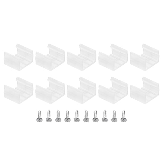 Uxcell LED Strip Light Clips, 40 Pack Mounting Bracket Fixing Clip ...