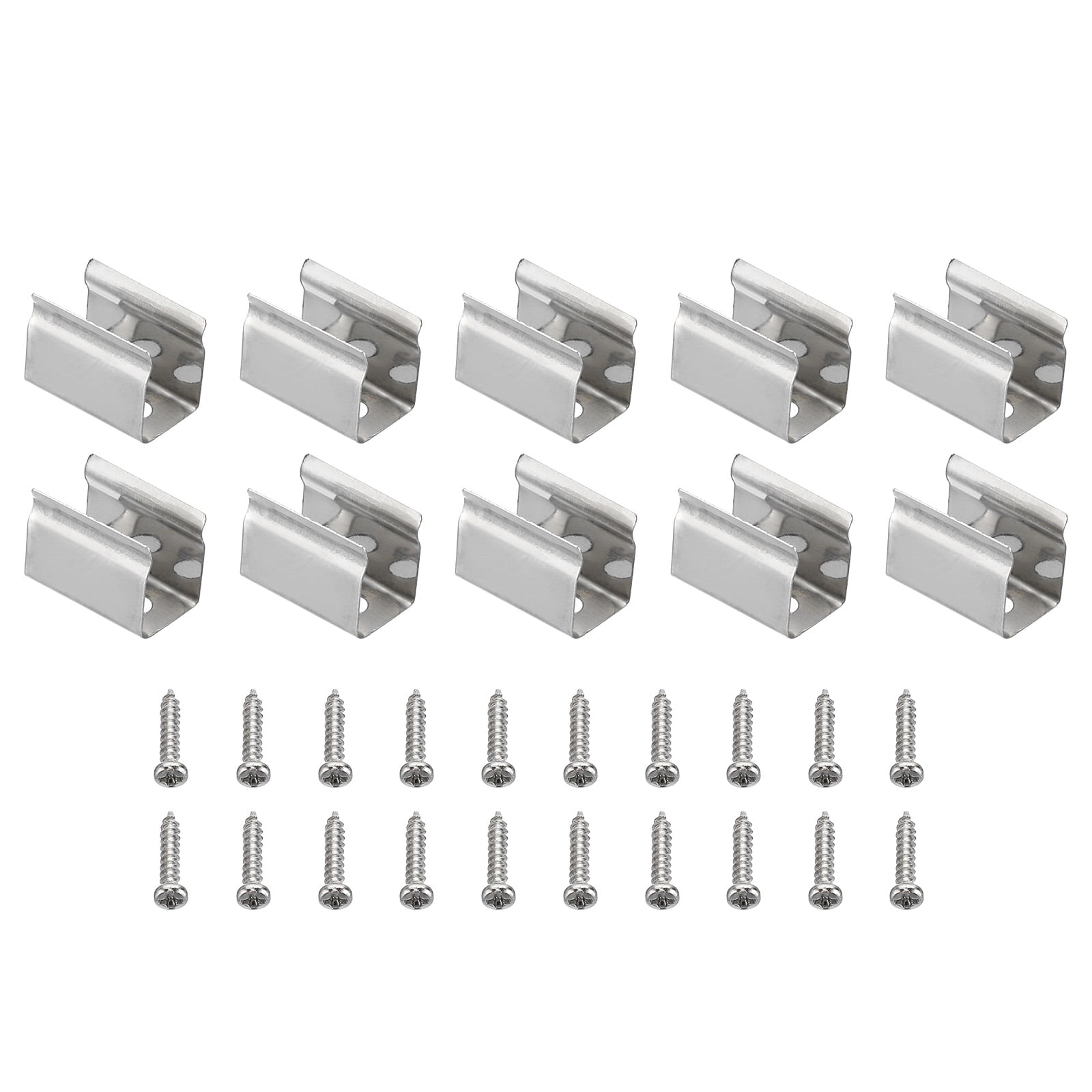 Uxcell LED Strip Light Clips Mounting Bracket Fixing Clips with Screws for 4.8mm6mm Light Cable