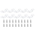 thumbnail image 1 of Uxcell LED Strip Light Clips for 12mm IP67 IP68 Waterproof LED Strips, 100 Pcs Cable Mounting Brackets Wire Holder Clamp, 1 of 5
