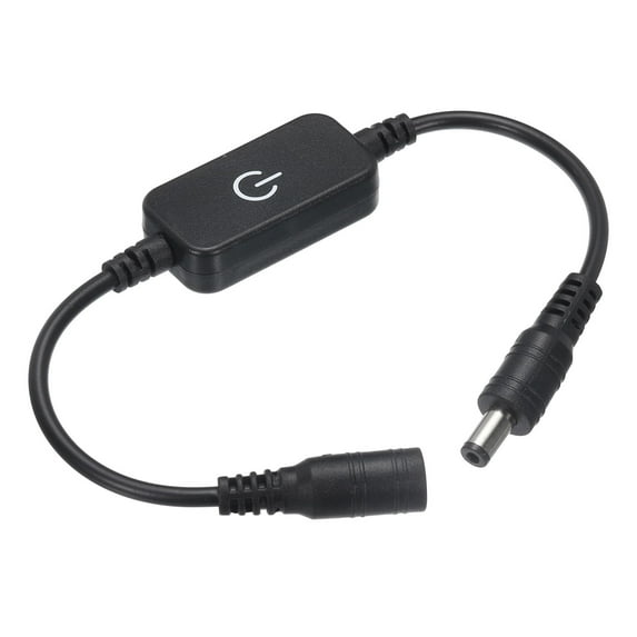 Uxcell LED Touch Dimmer Switch DC 5-24V Suitable for LED Light Cabinet Black