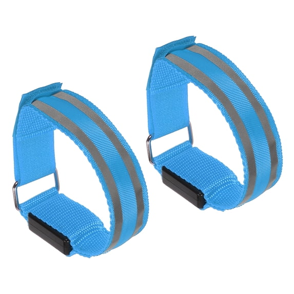 Uxcell LED Wristband, 2 Pack Light Up Bracelets LED Armbands, Blue