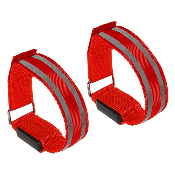 Uxcell LED Wristband, 2 Pack Light Up Bracelets LED Armbands, Red