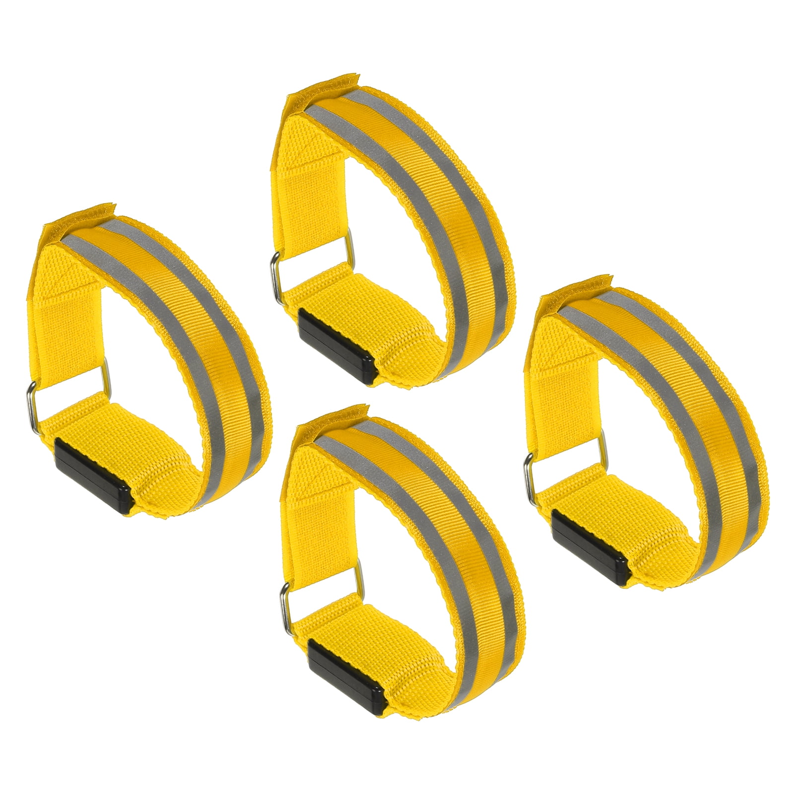 Uxcell LED Wristband, 4 Pack Light Up Bracelets LED Armbands, Yellow ...
