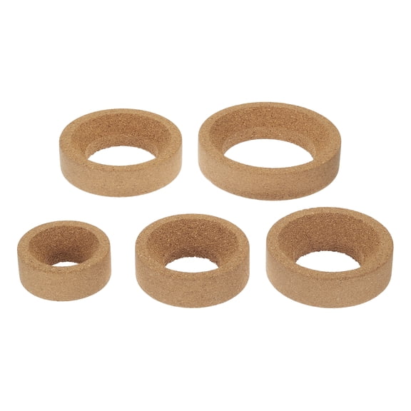 Uxcell Lab Flask Support Cork Stand 80/100/110/120/140mm Diameter Round Bottom Holder for Flasks 5Pcs